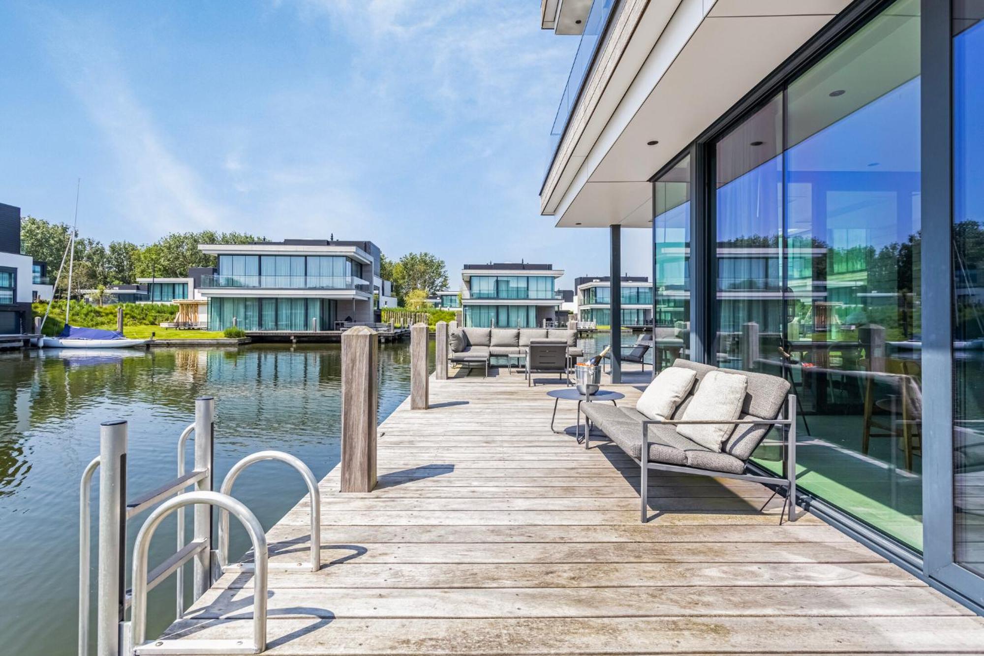 Lake House With Dock At Lake Veere, Zeeland Arnemuiden Exterior foto